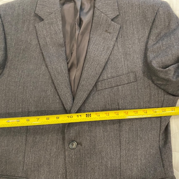 Kenneth Cole Awearness Herringbone Wool Blazer 44R Slim Fit - Picture 8 of 10